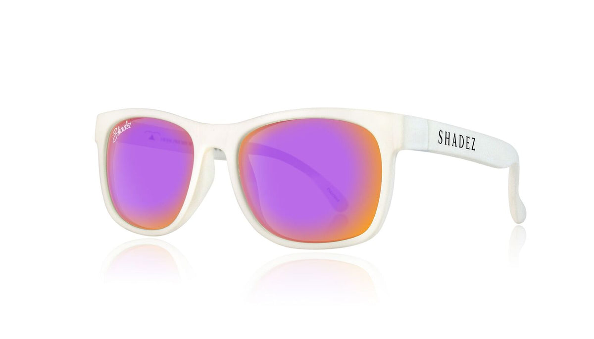 SHADEZ Kids Polarized Sunglasses White Purple 3 7 7 15 yrs