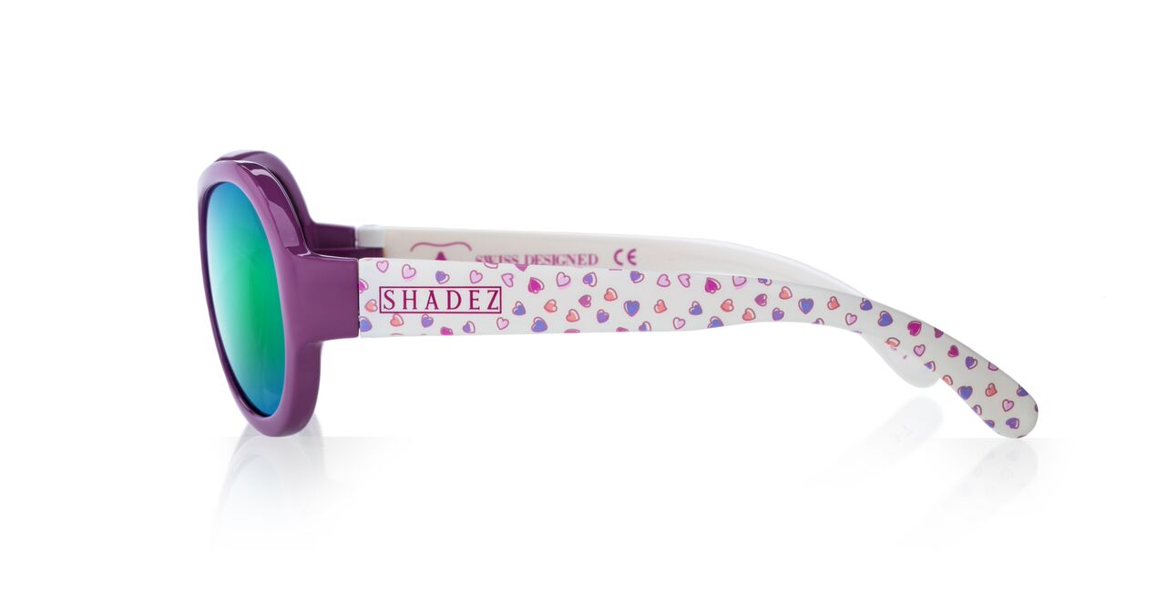 Purple top designer sunglasses