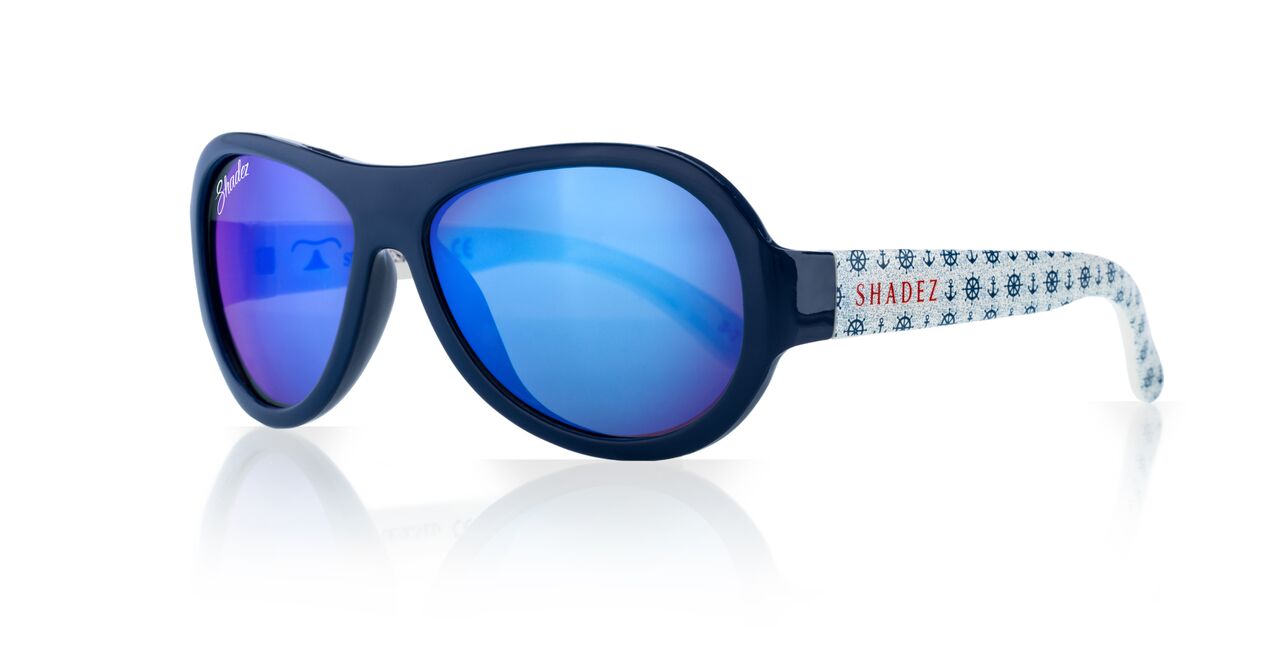 Designer Reflective Aviator Anchor Print Blue 3 7 yrs