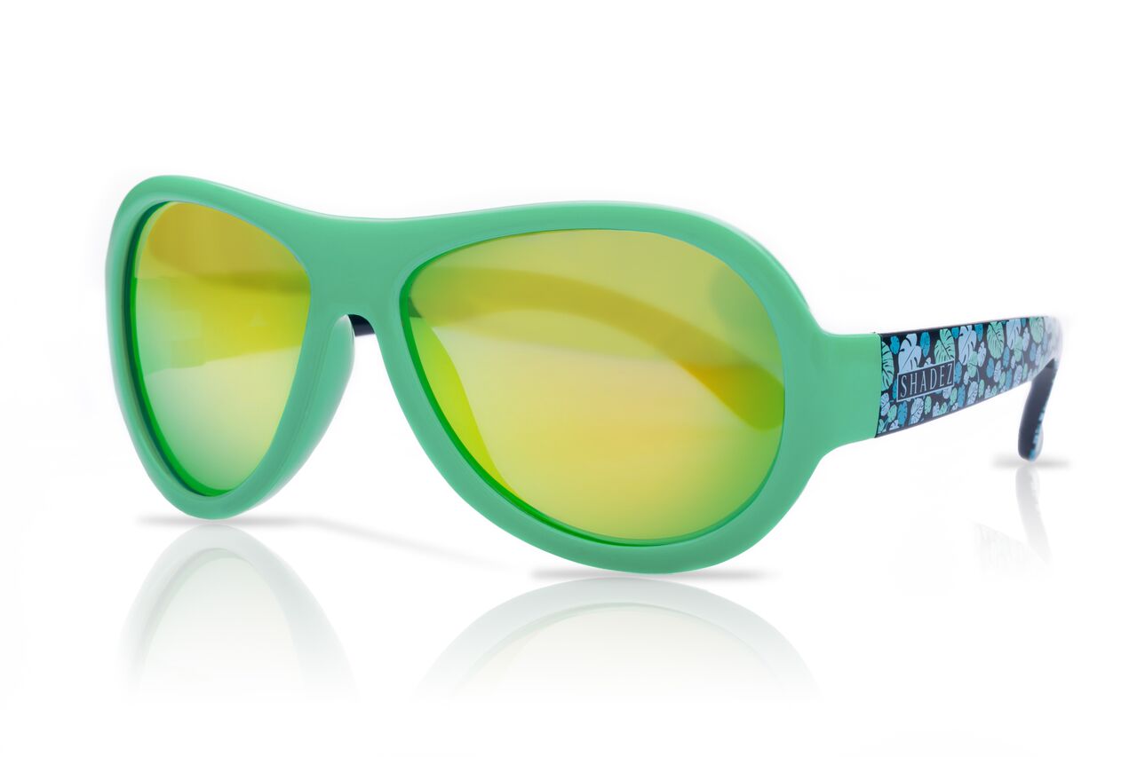 Kids sales green sunglasses