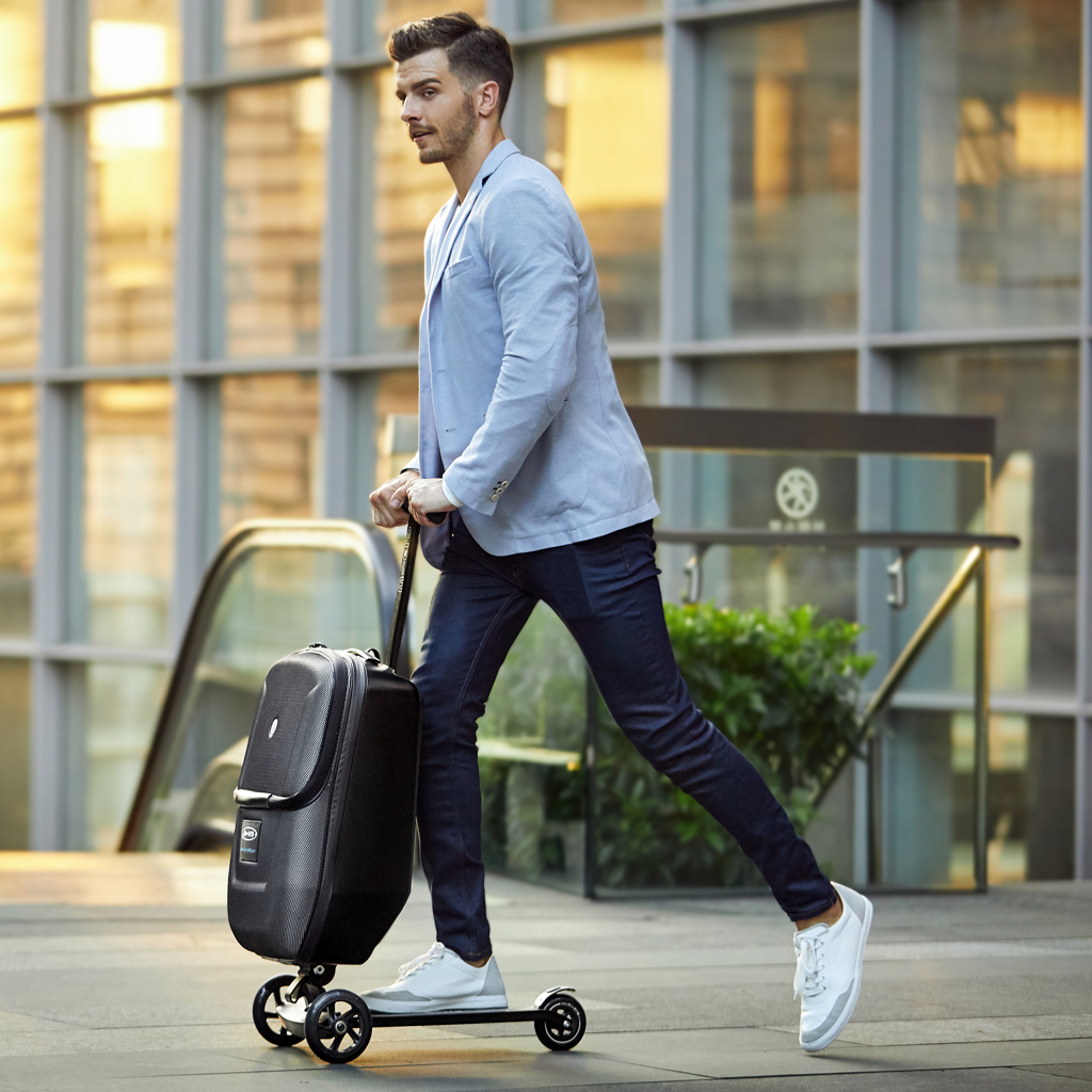 Cabin top luggage scooter