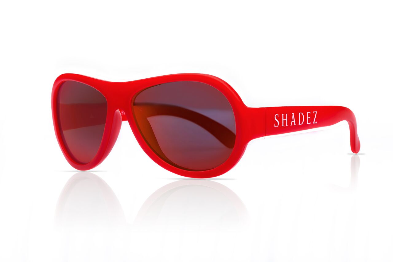 SHADEZ® Kids Premium Aviator Sunglasses - Red – Kickboard Canada Inc.