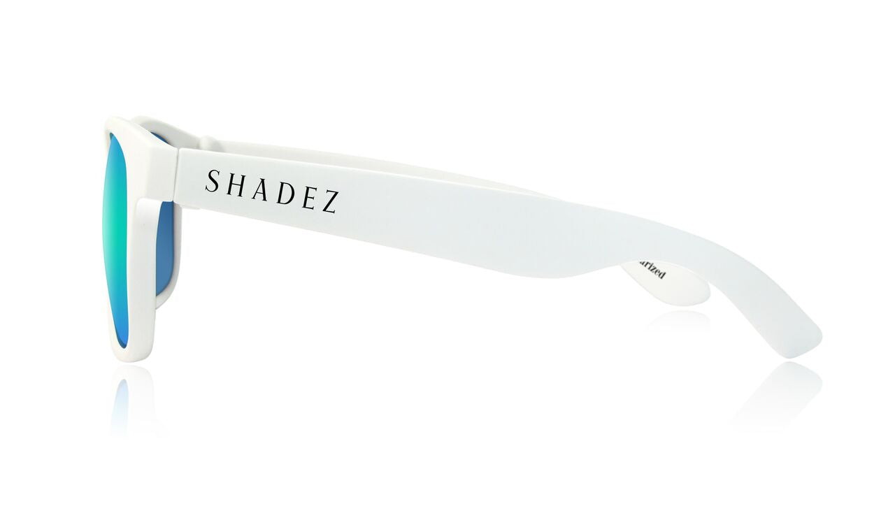 SHADEZ® Kids Polarized Sunglasses - White / Ocean (3-7 / 7-15 yrs
