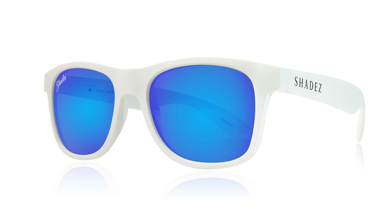 SHADEZ® Kids Polarized Sunglasses - White / Blue (3-7 / 7-15 yrs) –  Kickboard Canada Inc.
