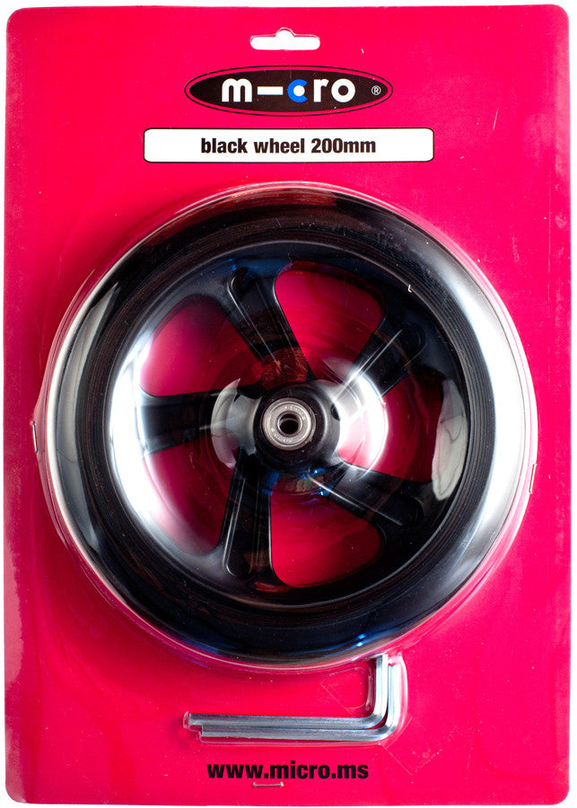 Micro Rims MICRO Scooter Wheel Black 200mm | MICRO Scooters Canada - Parts ...